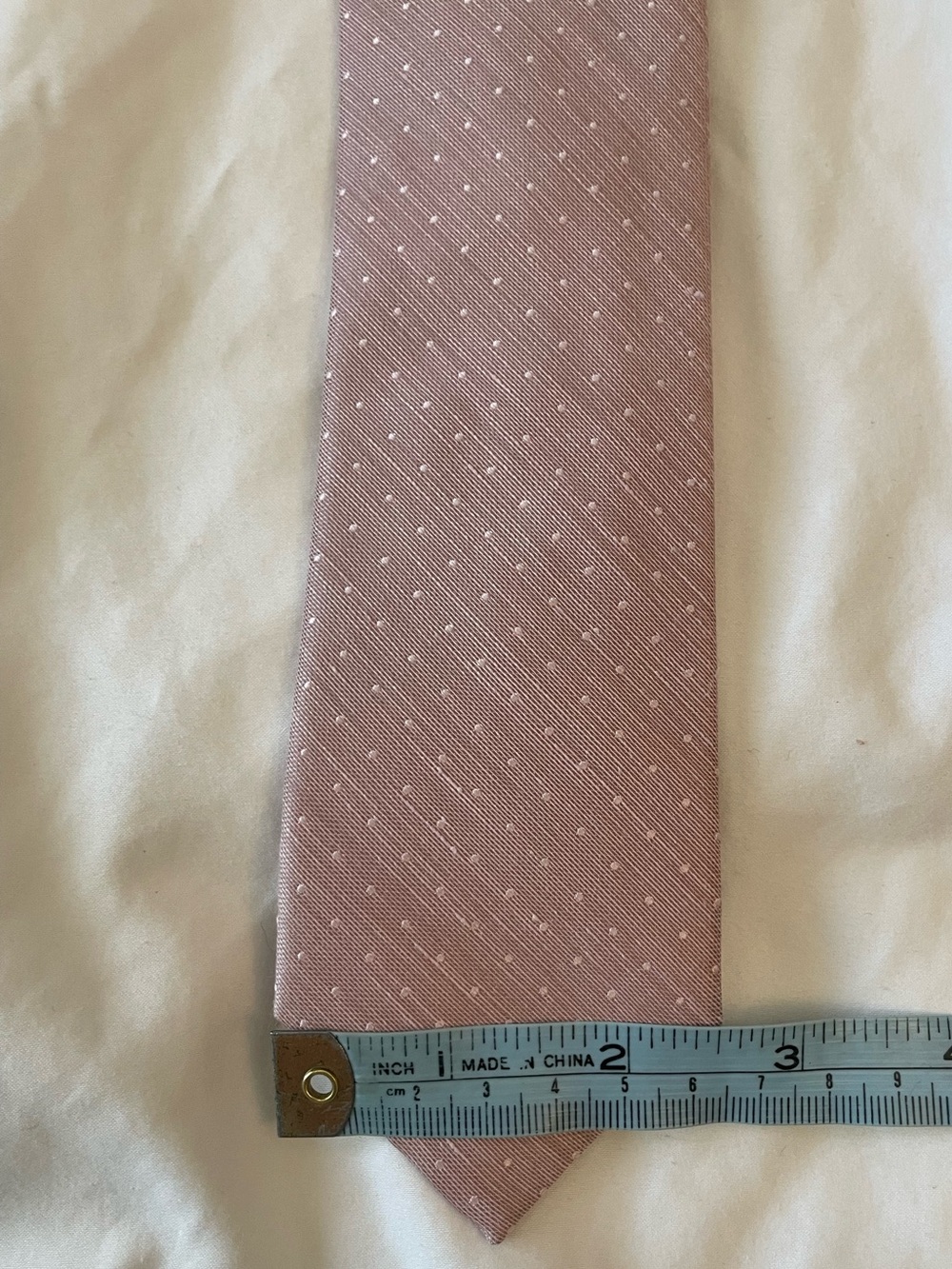 The Tie Bar Dusty Rose Micro-Pattern Tie - Picture 4 of 7